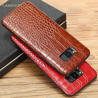 genuine leather anti fall all inclusive phone case for samsung galaxy s8 s8plus s9 s9plus note 8 luxurious protective case