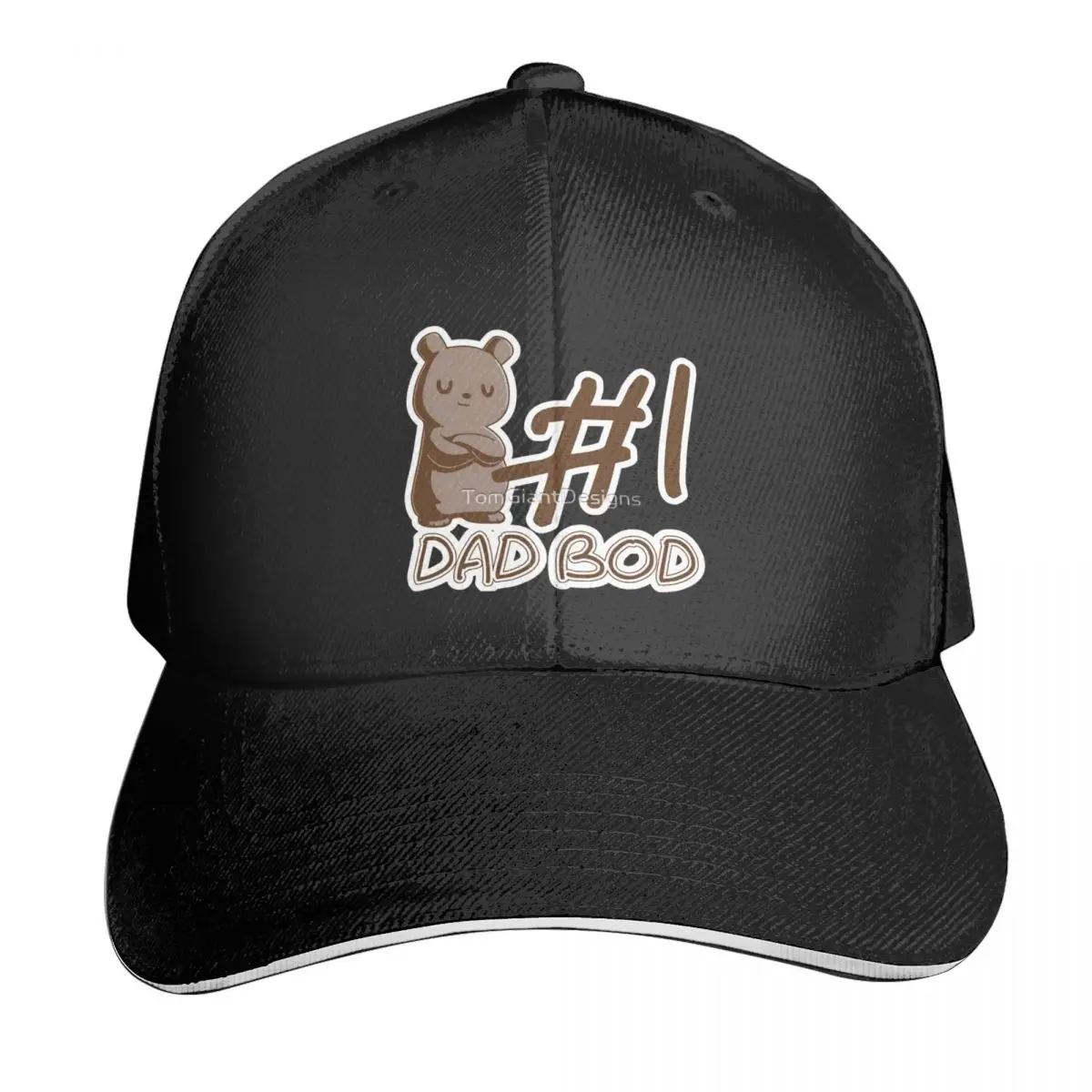 

Number One Dad Bod Casquette, Polyester Cap Holiday Practical Curved Brim