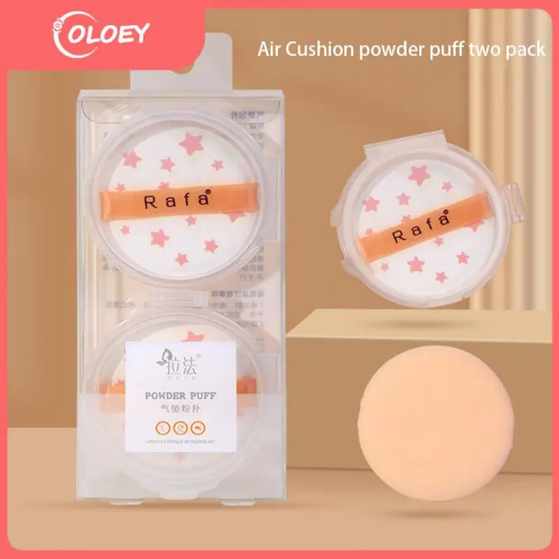 

Puff With Storage Box Air Cushion Puff Do Not Eat Powder Wet And Dry Soft Liquid Foundation Puff Pu Leather Layer Makeup Puff