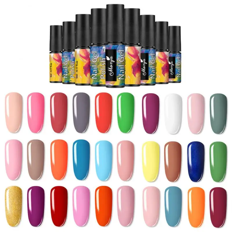 

5ml Nail Art Line Polish Gel Kit 30 Colors For UV/LED Paint Nails Drawing Polish DIY Painting Varnish Liner Gel Tool