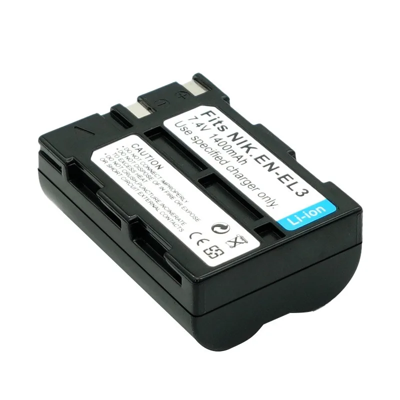Фото Аккумулятор EN-EL3 7.4V 1400mAh и зарядное устройство для камер Nikon EN-EL3A EN-EL3 D100 D50 D70 D70s №3