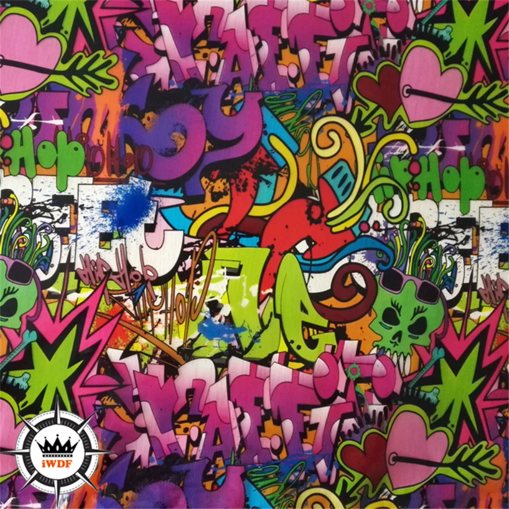 

2M/6M/10M/20M Length Cartoon Design Transfer Film 50CM Width Diy Hydrographic H719