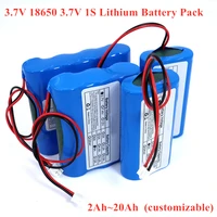 aleaivy 3 7v 18650 lithium battery pack 1s 12000mah fishing led light bluetooth speaker 4 2v emergency diy batteries with pcb