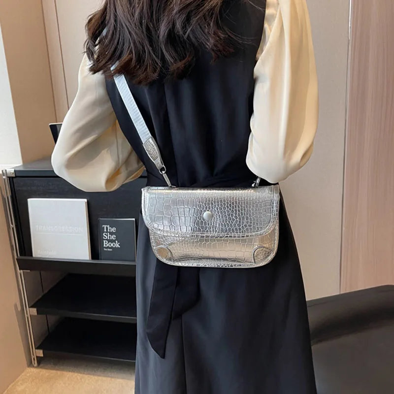 Texture Lychee Patterned PU Chest Bag Waistpack Fashion Single-shoulder Crossbody Bags Commute Mobile Phone Key Portable Storage