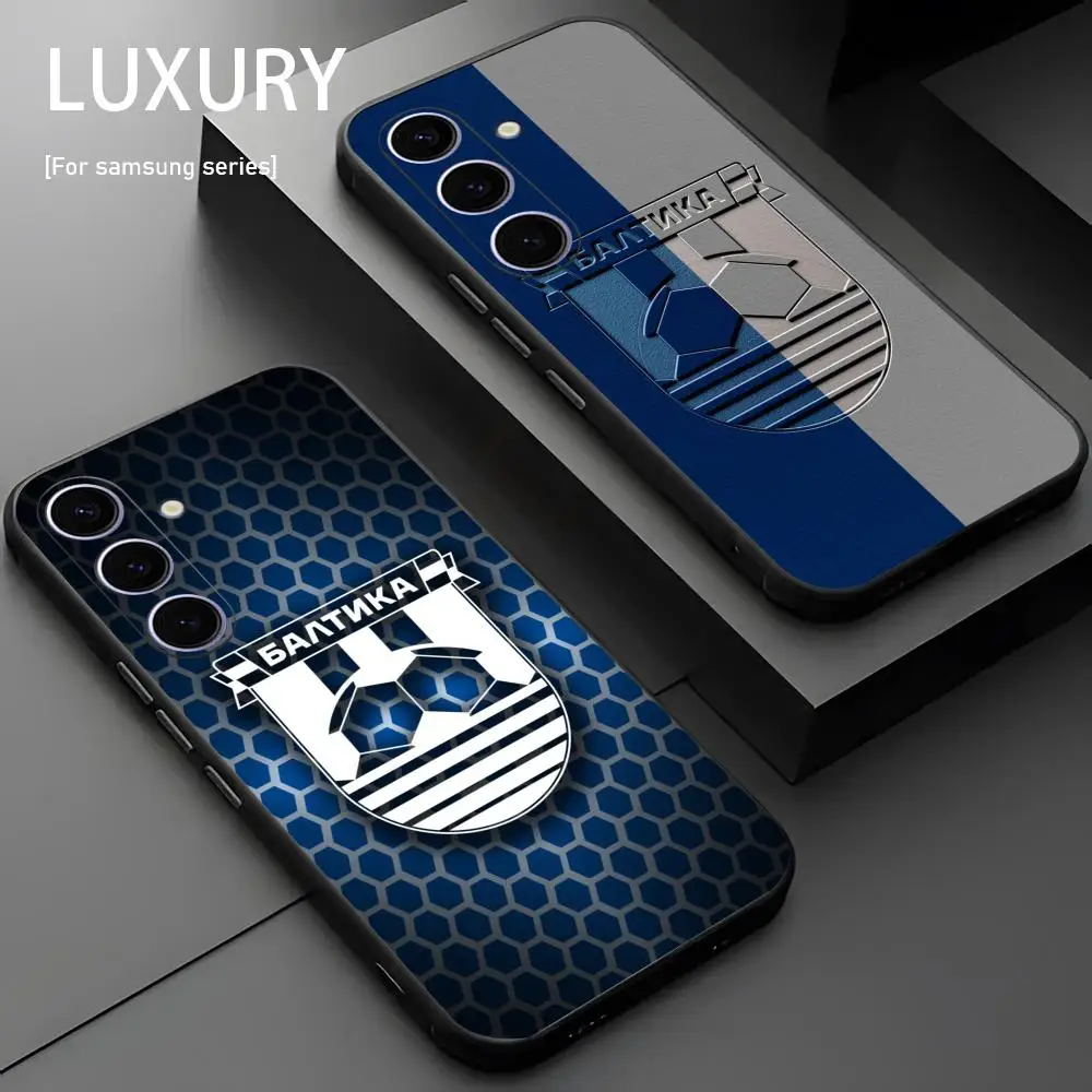 Фото Чехол для телефона FC Baltika Kaliningrad Team для Samsung Galaxy S26 S25 S24 S23 S22 S21 Plus Ultra Note20, мягкий черный №2