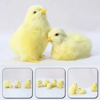 realistic furry animal doll simulation chick soft plush toy children cognition chicken model sound chicken easter gift kids toys