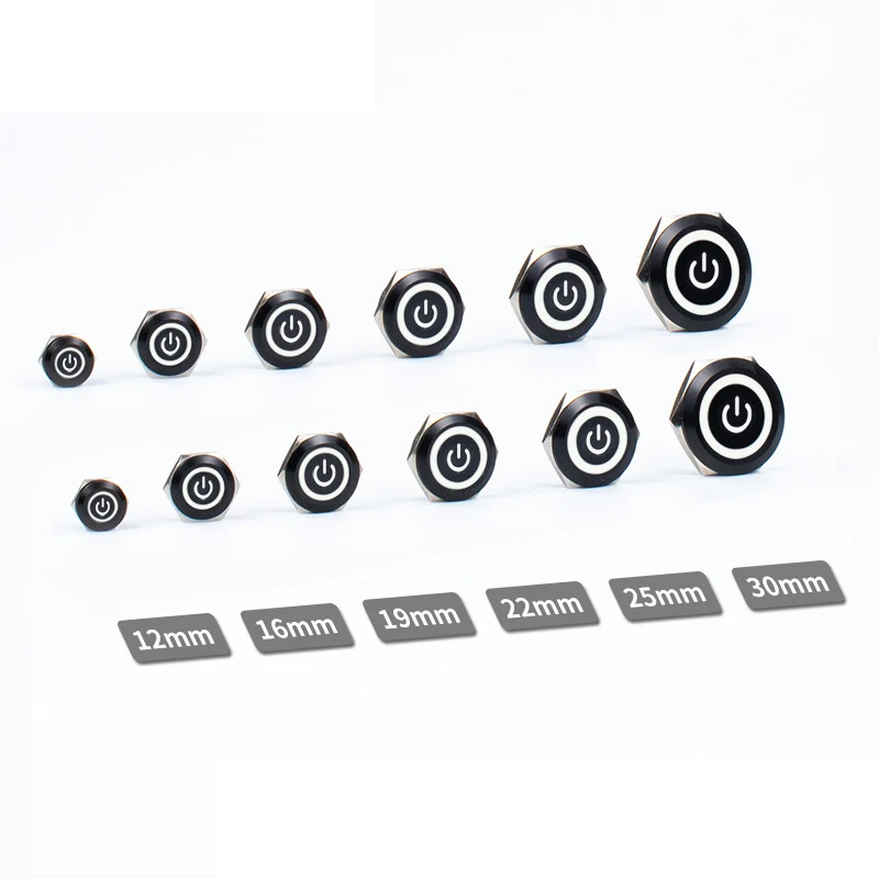 

Кнопка переключатель momentary нержавеющая сталь 12/16/19/22/25 мм