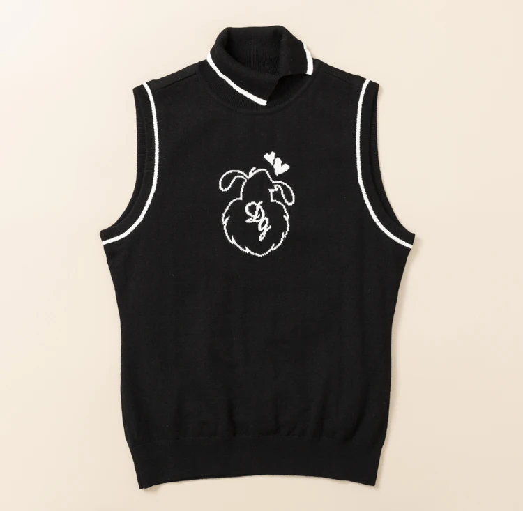 

GOLF vest women's sweater clothes coat spring, autumn and winter Golf clothing elastic slim Korean windproof lining