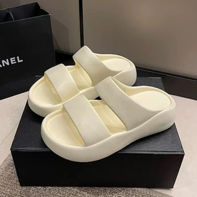 Женские тапочки эксклюзивные повседневные сандалии на плоской подошве с