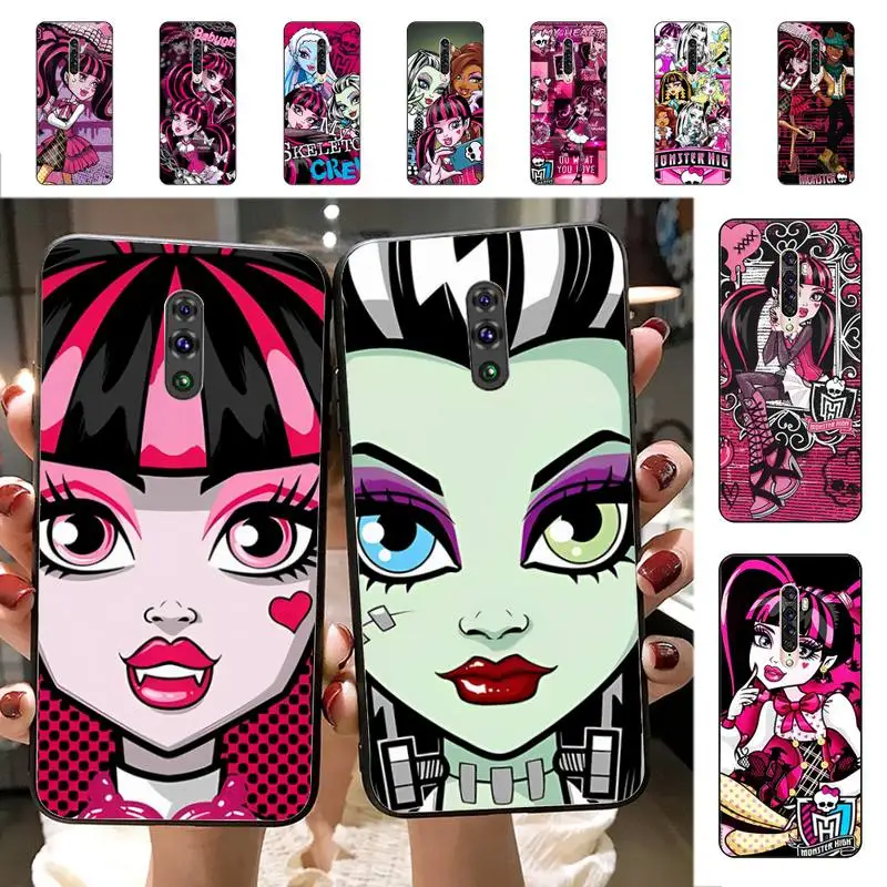 

Yinuoda M-Monsters High Girl A-ccessories Phone Case for Vivo Y91C Y11 17 19 17 67 81 Oppo A9 2020 Realme c3