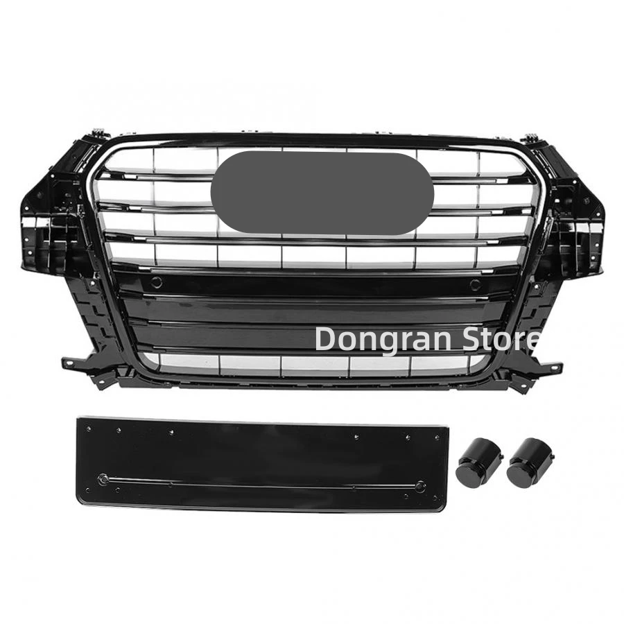 

Передняя Шестигранная сетчатая решетка с сотовой блендой для Audi Q3 2013, 2014, 2015, автомобильные аксессуары, автомобильная сетка для стиля SQ3