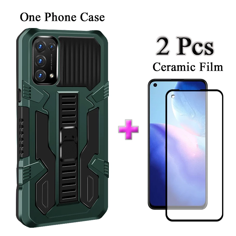 2 в 1 для OPPO Reno 5 4G 5G жесткий корпус Защитная камера с керамической пленкой