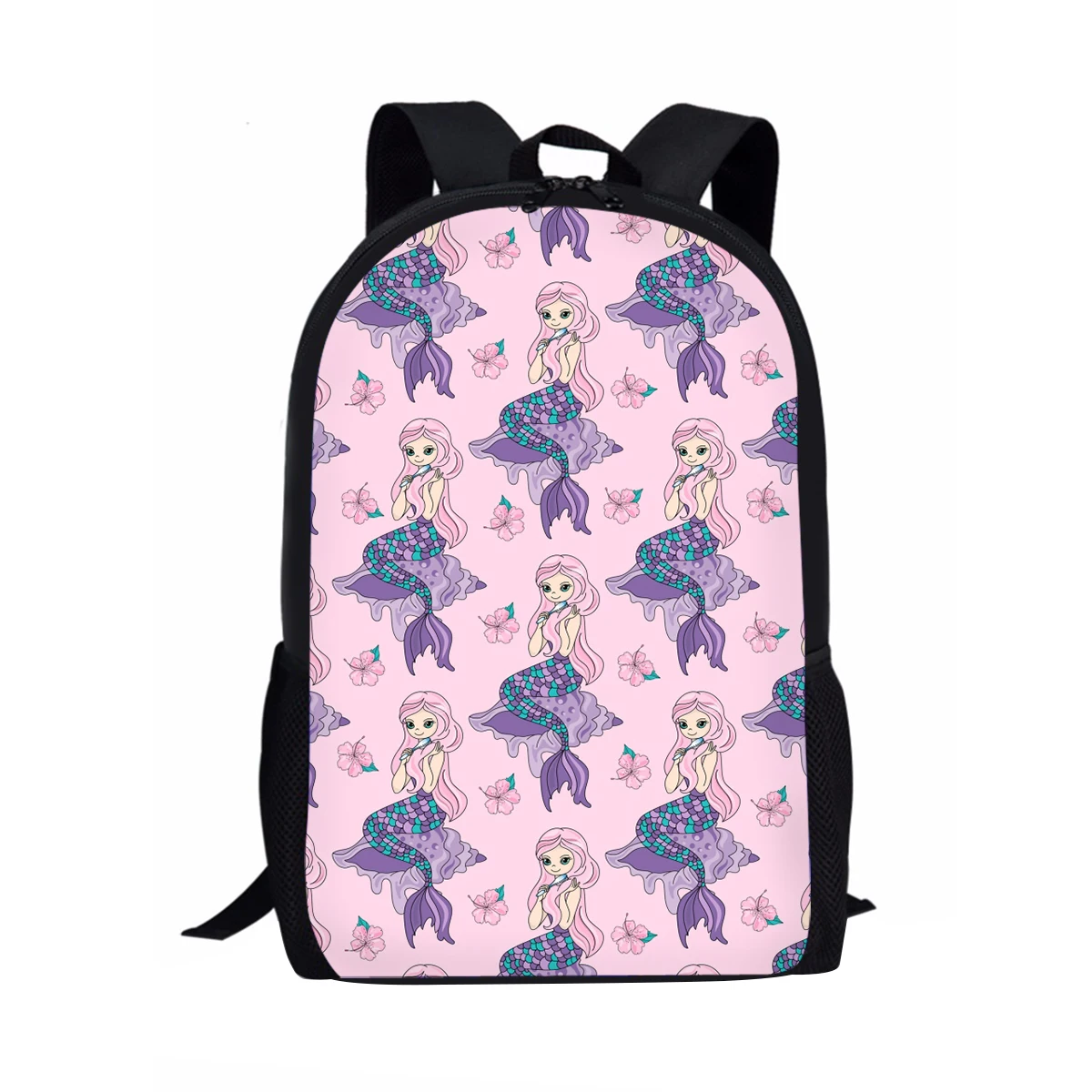 Advocator Printed Mermaid School Bags Large Capacity Backpack for Kids Boys Girls Bookbag for Children and Students Shoulder Bag