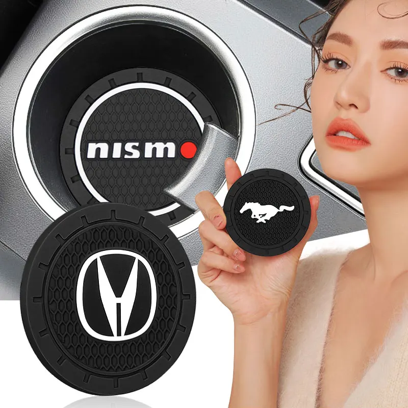 

Car Cup Mat Auto Logo Non-Slip Cup Pad for Seat Toledo 2 3 1M2 5P2 Leon 1M1 1P1 5F1 5F5 5F8 Ibiza 5 KJ1 6K9 3 6L1 Exeo 3R2 3R5