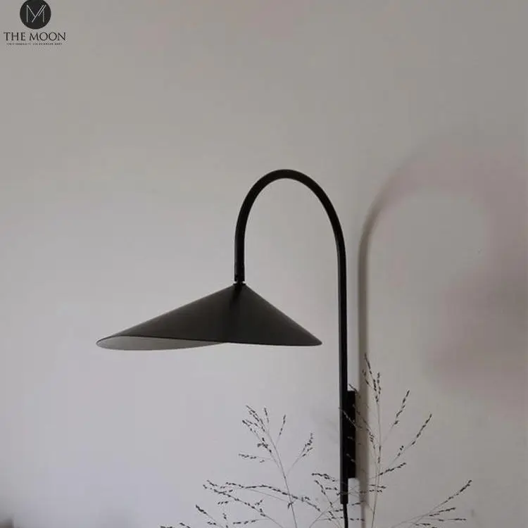

German Ferm Living Arum Wall Lamp, Bedside Lamp, Leaf Shaped Lampshade, Minimalist Nordic Art Designer Lighting Fixture