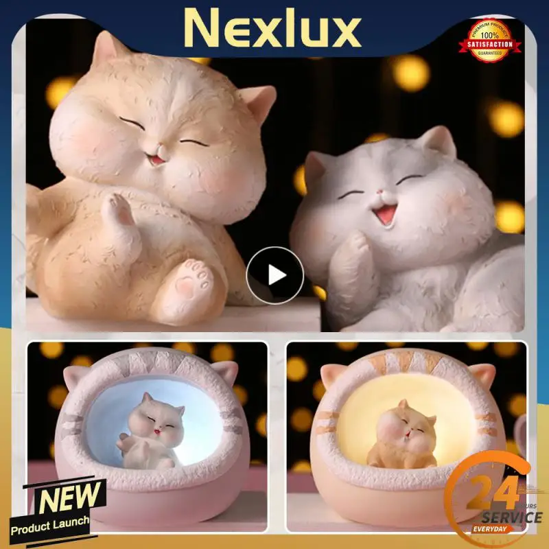 

1~10PCS Desk Decorative Lamp Popular Eye Protection Sleeping Light Usb Charging Cat Baby Night Lamp Led Light Bedroom Decoration
