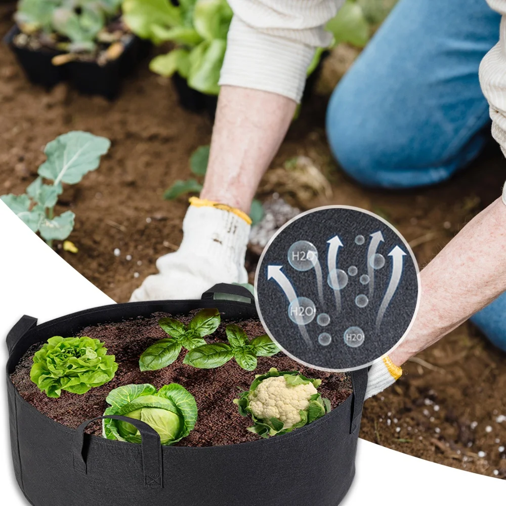 Большая сумка для выращивания саженцев комнатный уличный мешок овощей растений