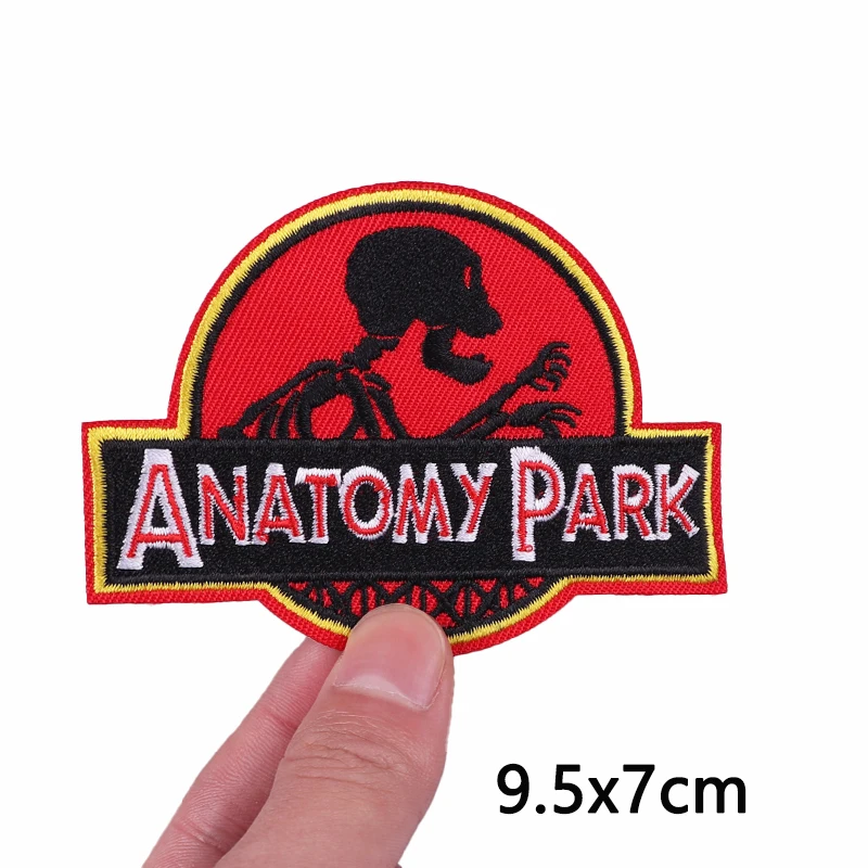 Заплатка с изображением скелета нашивки на одежду в стиле панк черепа полоску