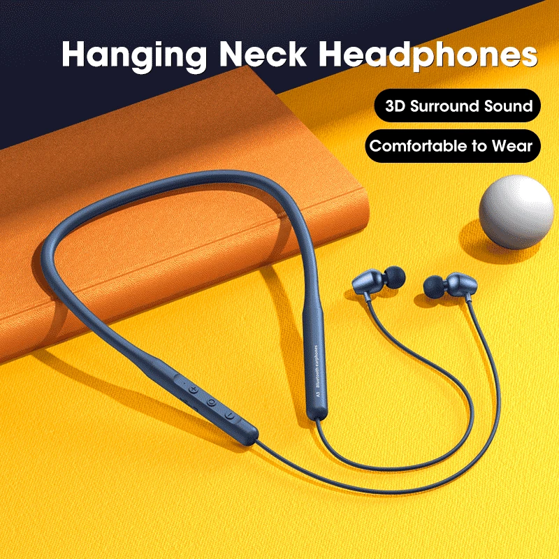Спортивная Bluetooth-гарнитура 5.2 беспроводные наушники с шейным ободом стерео