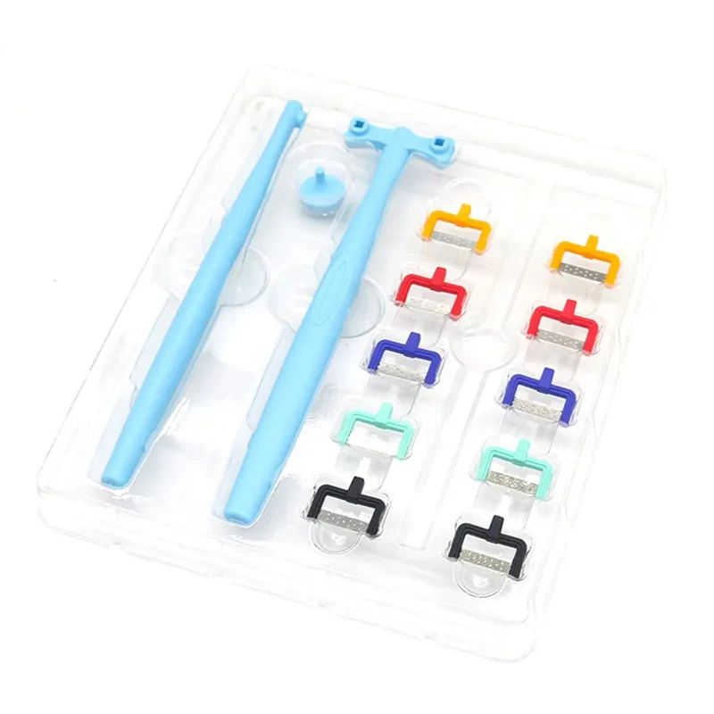 

Colorful Dental Interproximal Enamel Reduction Kit IPR Reciprocating Stripping Kit Dental Polishing Strips Orthodontic Tool