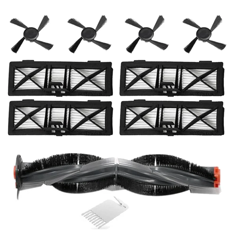 

10Pcs For Neato Botvac D3 D4 D5 D6 D7 Sweeper Accessories Main Brush Side Brush HEPA Filter