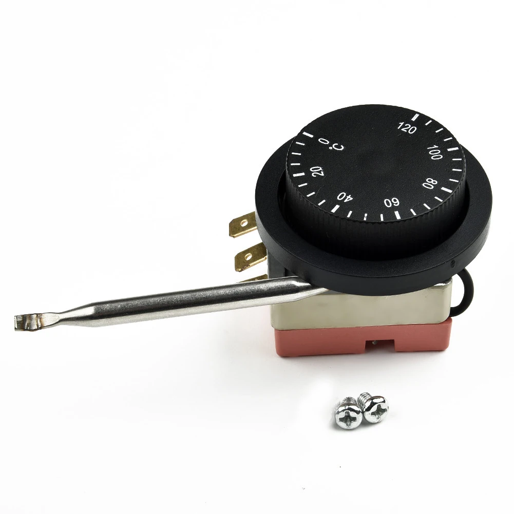 

12V 1x 5mm Diameter Switch Steel And Plastic Thermostat Controller 104mm Long