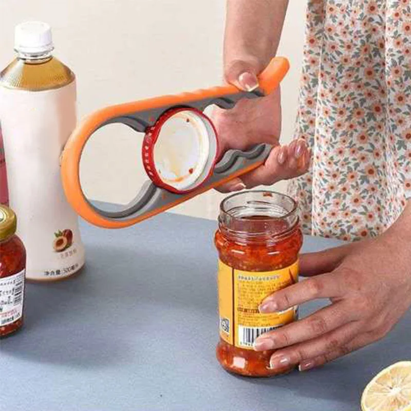 

Креативный Многофункциональный 4-дюймовый Открыватель крышек для бутылок, утолщенные Открывашки, ручной нескользящий кухонный гаджет