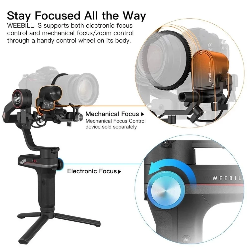 Zhiyun WEEBILL S Weebill 3 3-Axis Handheld Gimbal Stabilizer Handle Grip for DSLR Camera FOR Sony/canon Panasonic GH5 Canon - купить по