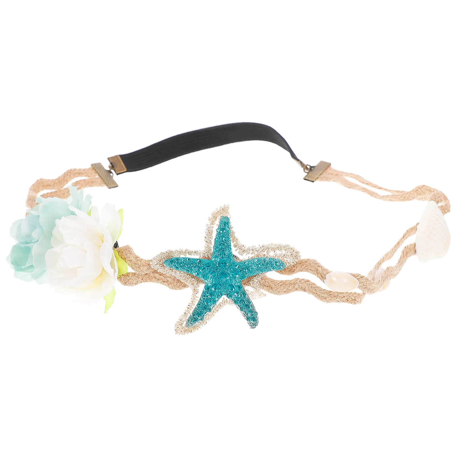 

Женская повязка на голову с цветами