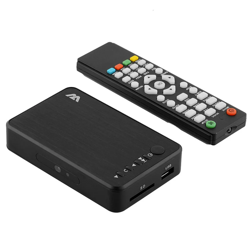 

Full HD Media Player 1080P Resolution USB External HDD Multimedia Player with HD VGA AV Output EU Plug