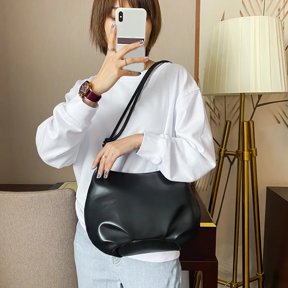 

PU Leather Crossbody Bags Female Simple Totes Small Solid Color Summer Lady Shoulder Handbags for Women 2020 Trend
