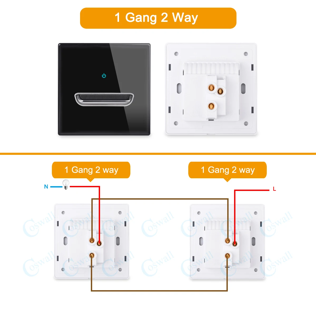 

Coswall переключатель 1/2/3/4 клавиш