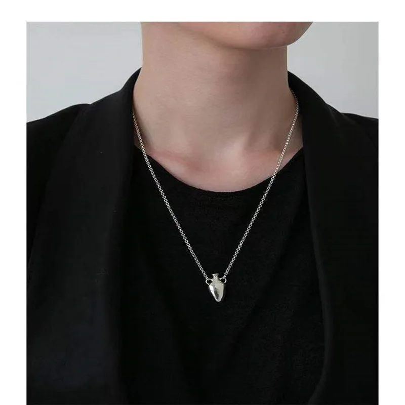 

Новое ожерелье, простое ретро мини винный горшок, европейский и американский пейзаж, поверхность, латунное позолоченное ожерелье для женщи...