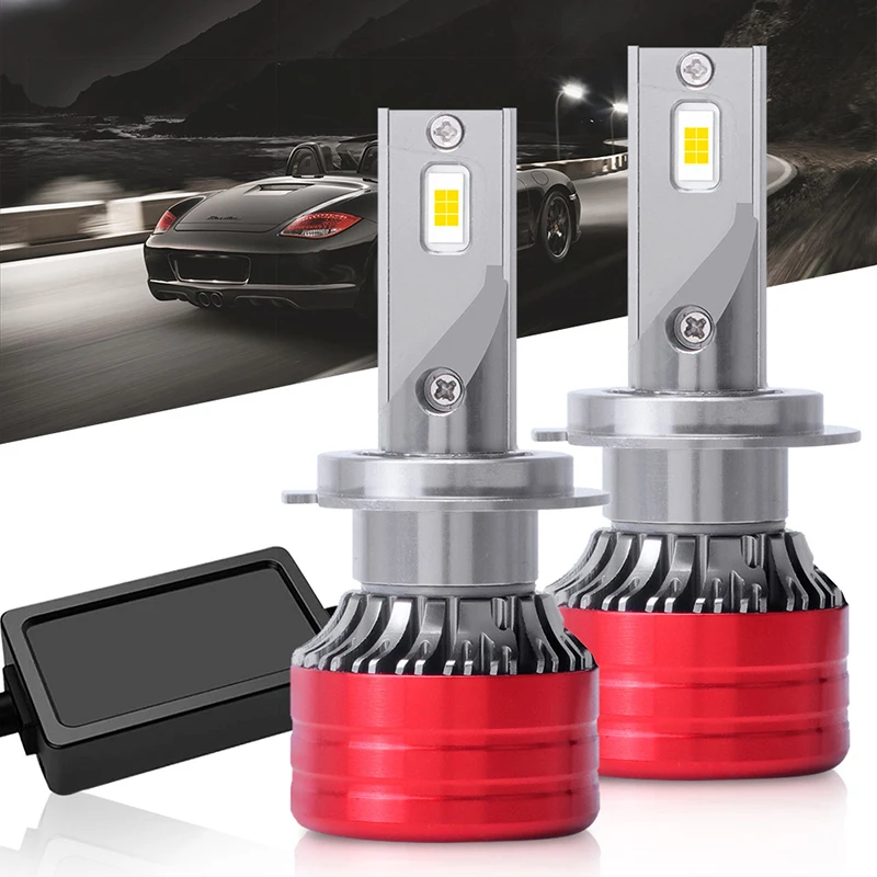 

A2- F5s car headlight bulb H1 H7 9006 H11 are universal light sourcing made of XHP 3570 LED chip,can output 12v 6000k spotlight