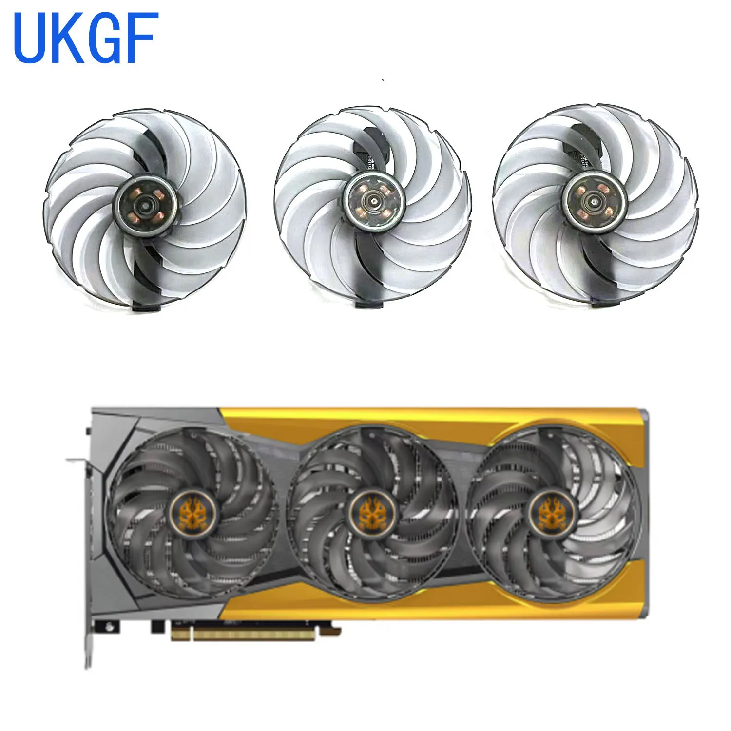 6-контактный вентилятор FDC10U12D9-C RX 6900 XT GPU 95 мм для видеокарты Sapphire Toxic Radeon AMD 16 ГБ GDDR6