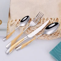 1pc mirror dinner forks knives spoons tableware set gold dinnerware set 304 stainless steel silverware cutlery sets dropshipping