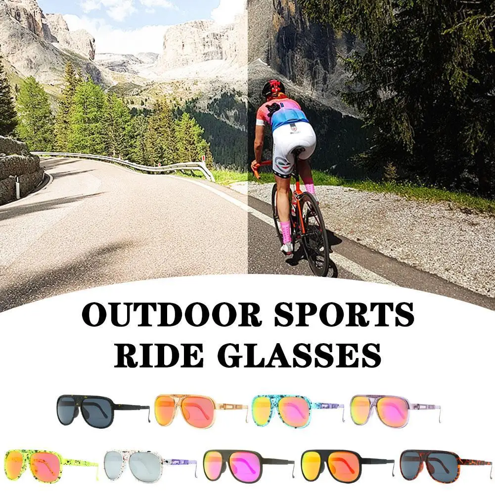 

Outdoor Cycling Glasses Foldable Large Frame Anti-ultraviolet Sport Glasses Flip Over Multifunctional Colorful Dustproof Eyewear