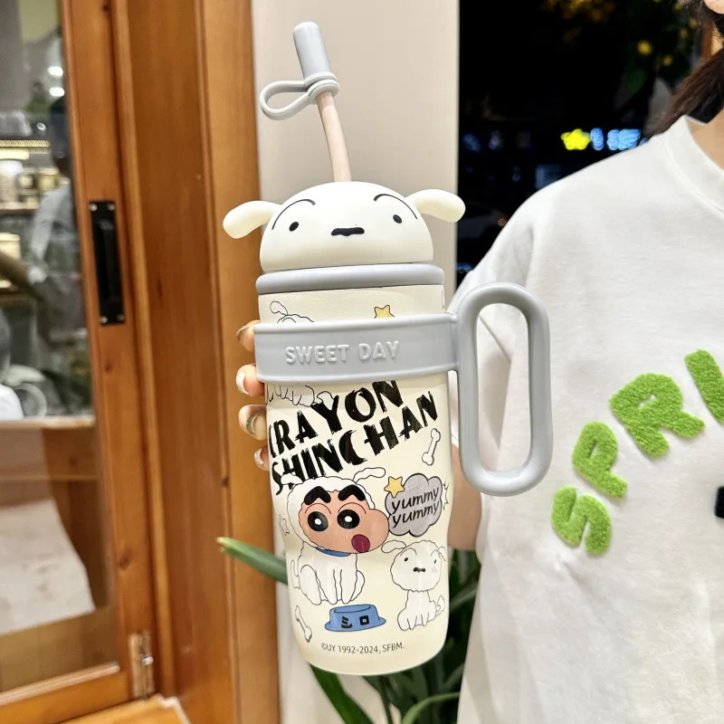 Изолированная чашка Crayon Shin chan для студентов и новинка 2024 высококачественная