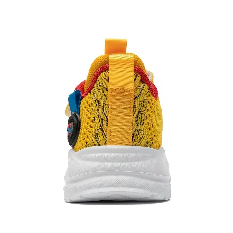 Kids LED Light Running Shoes With Hoop & Loop, Casual Breathable Lightweight Colorful Sneaker For Children Boys Girls