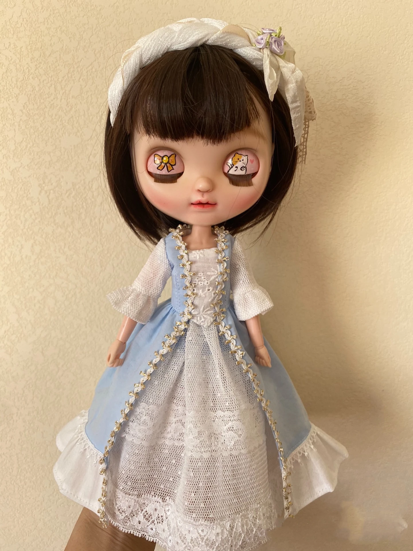 

BJD Blythe dress Clothes Royal blue suit skirt 1/6 30cm Dolls (Fit for Pullip,Ob24, ob22、Licca)