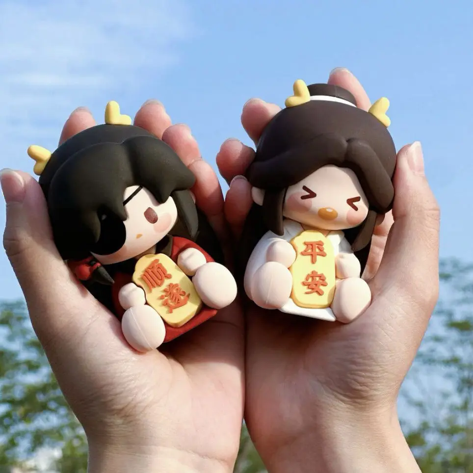 Фото Аниме Tian Guan Ci Fu Safety Series Xie Lian Hua Cheng, милое украшение для рабочего стола, экшн-фигурка, игрушка в подарок №1