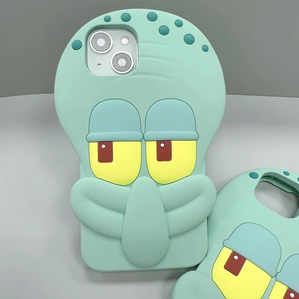 

Spongebobs squidwards cute cartoon Silicone Soft Shell Phone Cases For iPhone 14 13 12 11 Pro Max Back Cover
