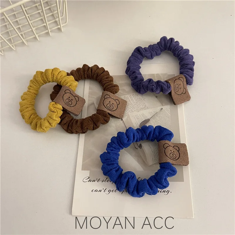 Осенне-зимняя искусственная лента для волос ободок с медведем Женская обвязка
