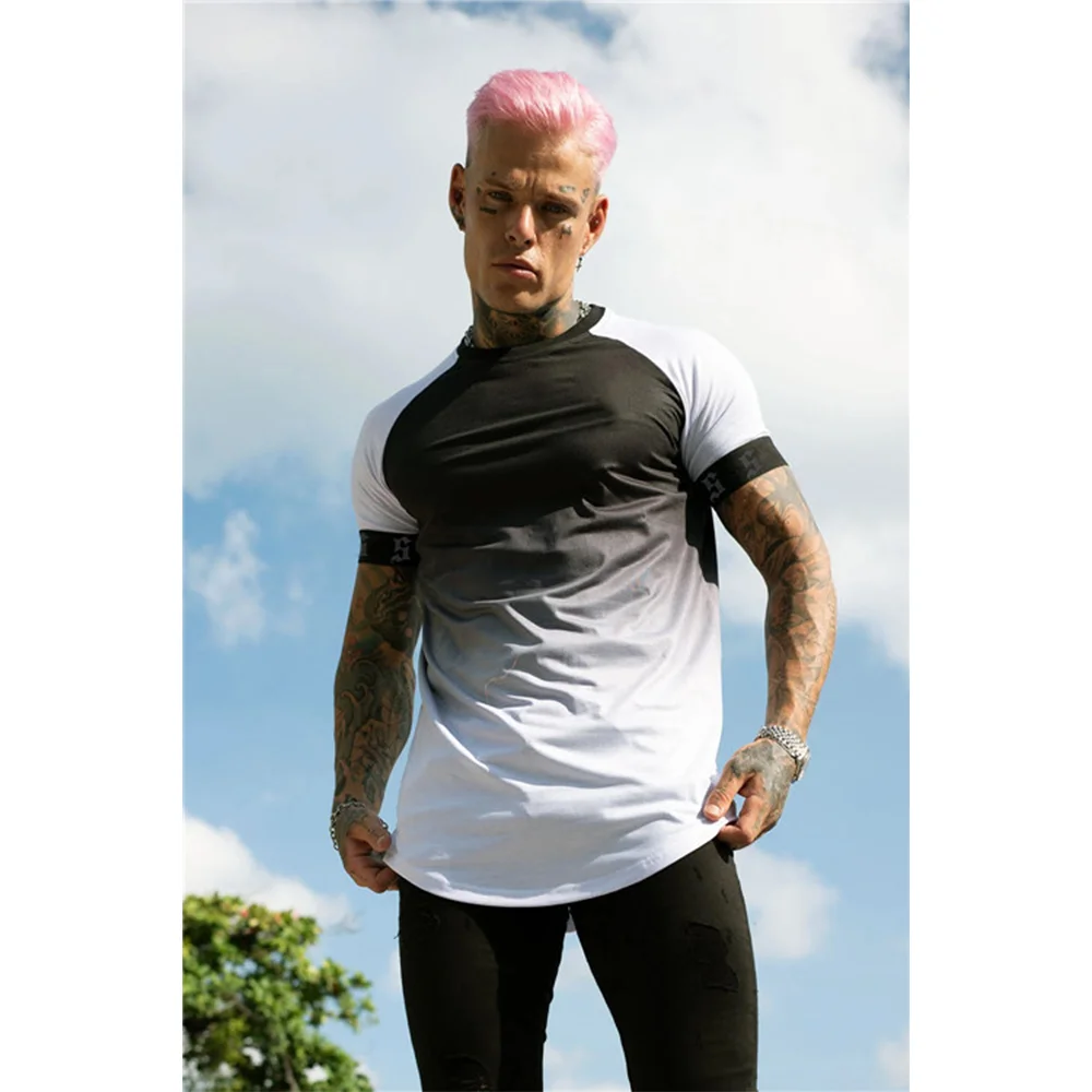 

Summer Men T-Shirt Short Sleeve Tops Gradient Graphic 3d T-Shirt Tops For Men Daily Clothing Casual Streetwear Oversized Apparel