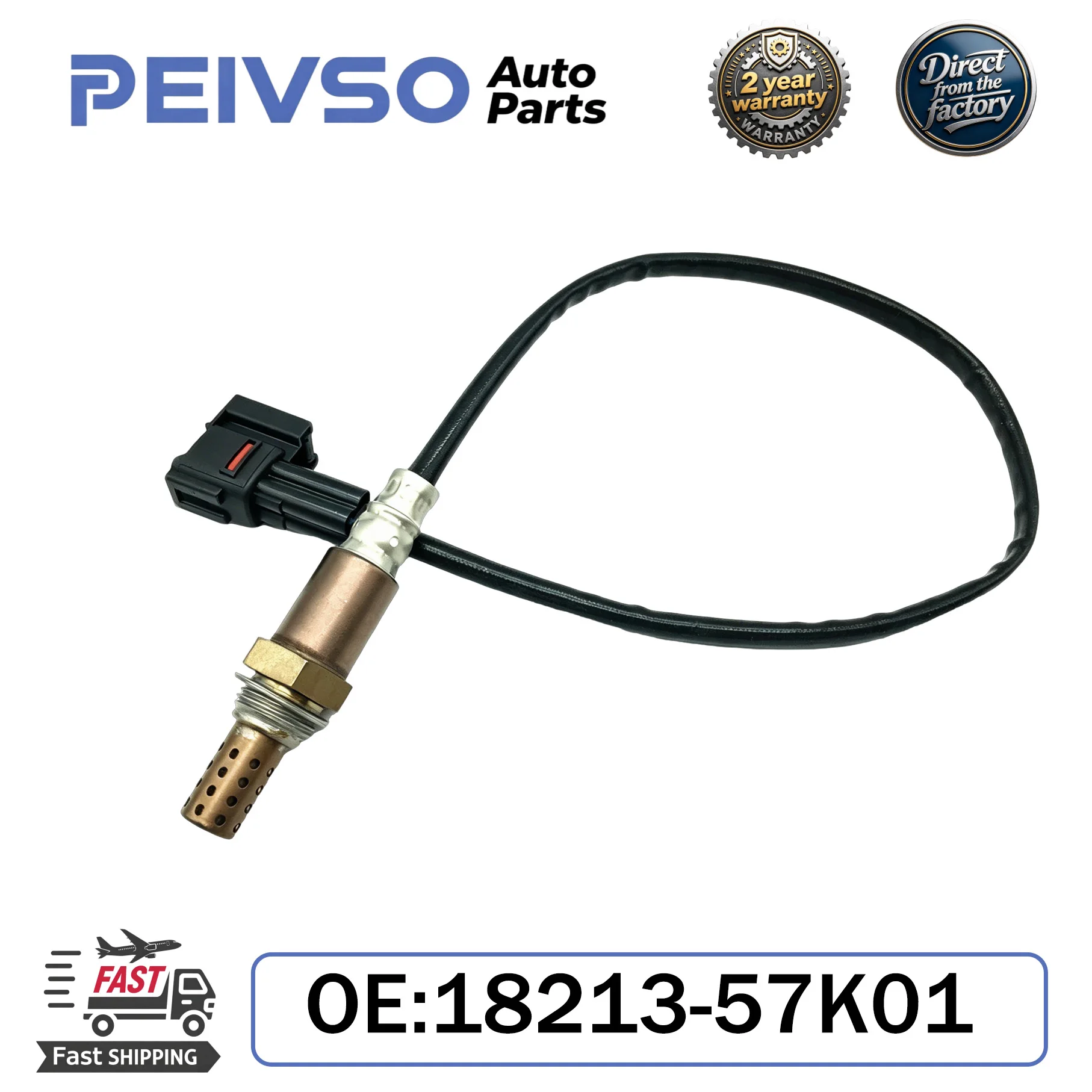 Фото Новый датчик кислорода PEIVSO 18213-57K01 18213-70H00 (передний) для Suzuki Swift III 1.6, Liana 2001-2007 1.3L 1.6L, Ignis 1.6. Автозапчасти. №1