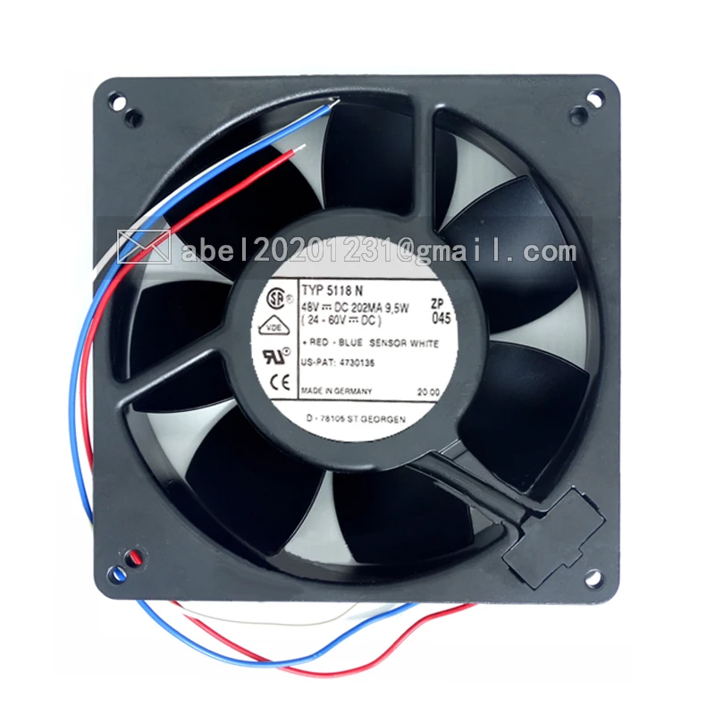 Совершенно новый оригинальный тип 5118N 5118 N DC 48V 9,5 W охлаждающий вентилятор 13538 135*135*38 мм