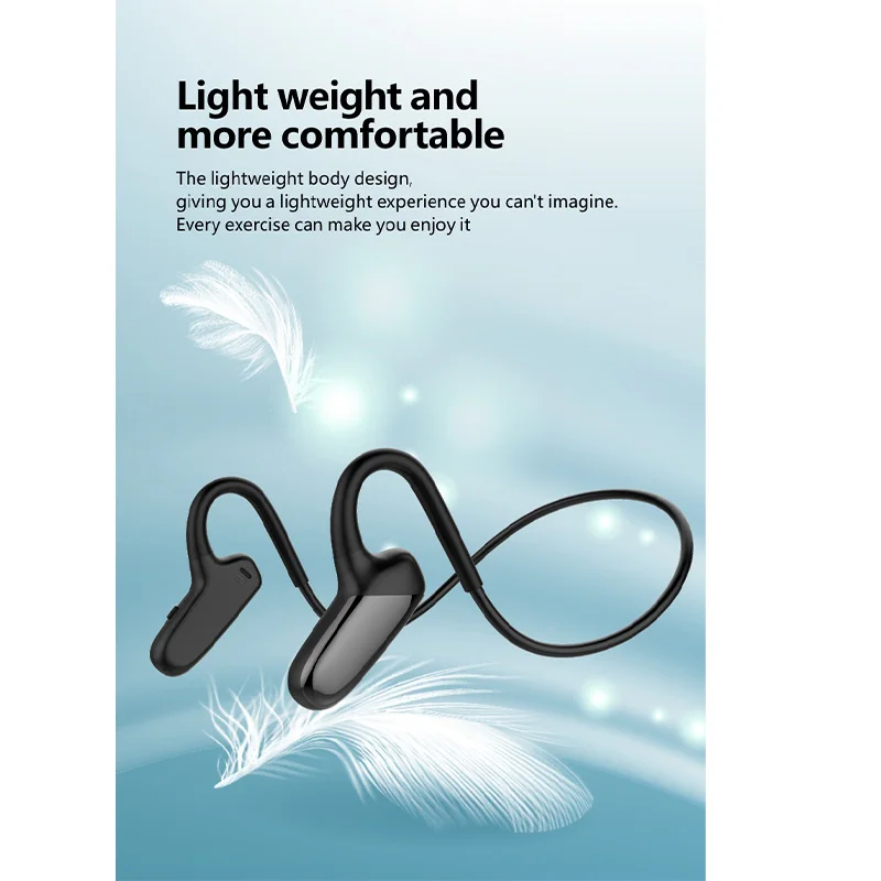 

Беспроводная Bluetooth-гарнитура F808 Concept костная проводимость 5,0 для бега, занятий спортом, водонепроницаемость и защита от пота