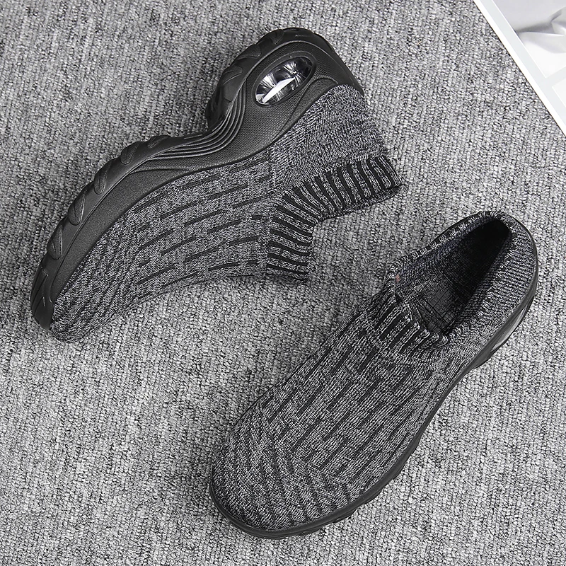 Walking Shoes Women Casual Sneaker Wedge Heel Fashion Shake Shoes Air Cushion Tennis  Soft-sole Socks Shoes