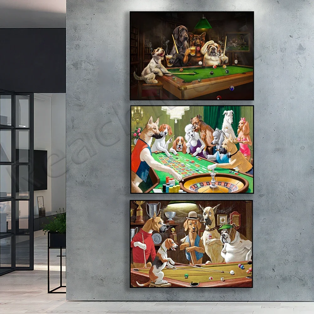 Печать на бильярде украшение для бильярдной комнаты рулетка игры в собаку