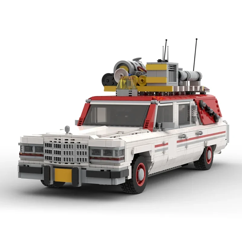 Фото 3402 детали MOC Ecto 1 Reboot Movie: Модель-конструктор, развивающие строительные блоки, идеи для творчества, обучающие кирпичики, подарки на праздники и день рождения №3